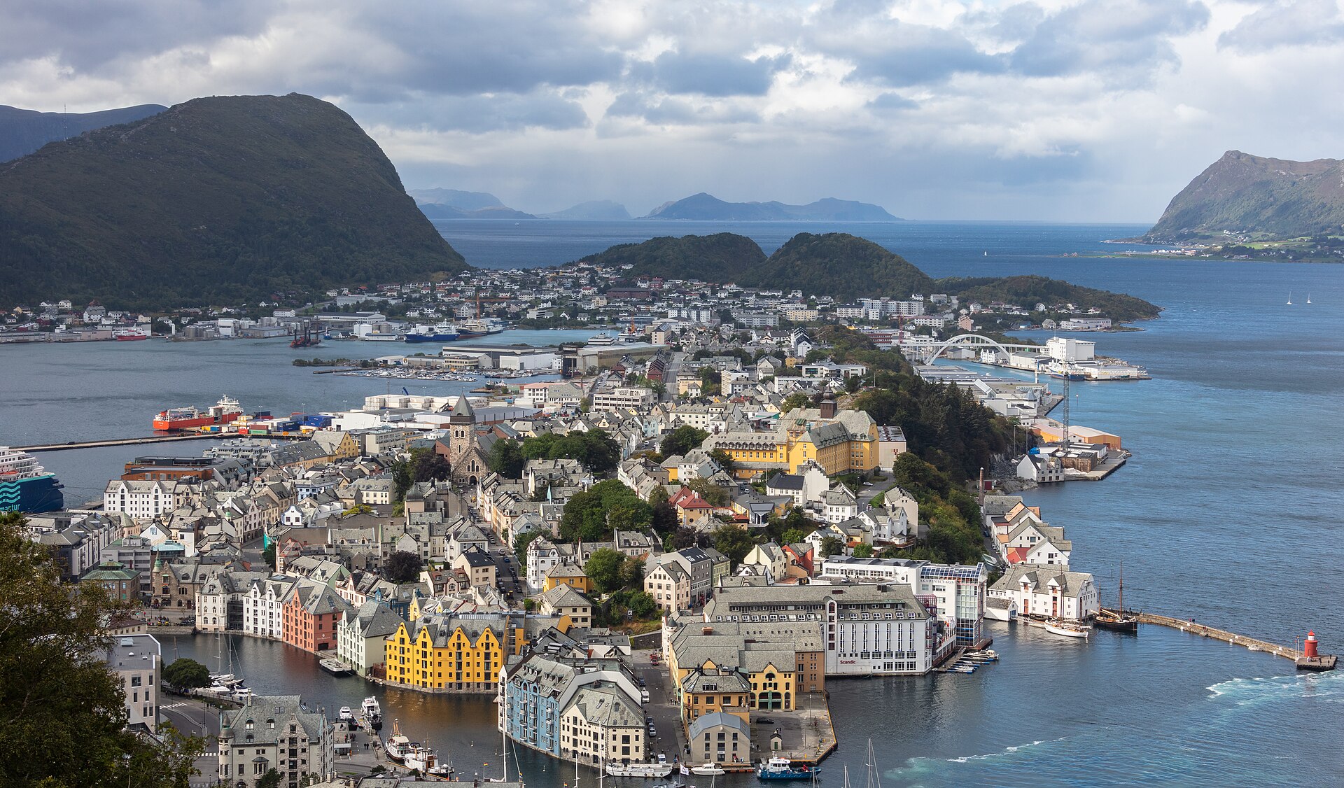Ålesund seen from the water