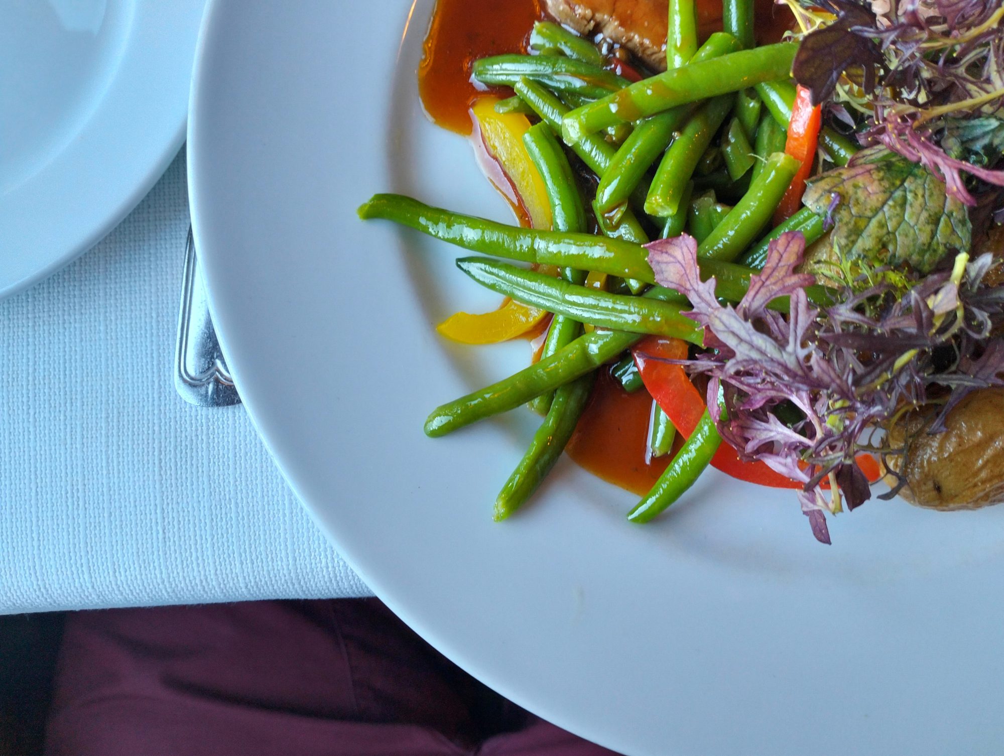 A plated main course