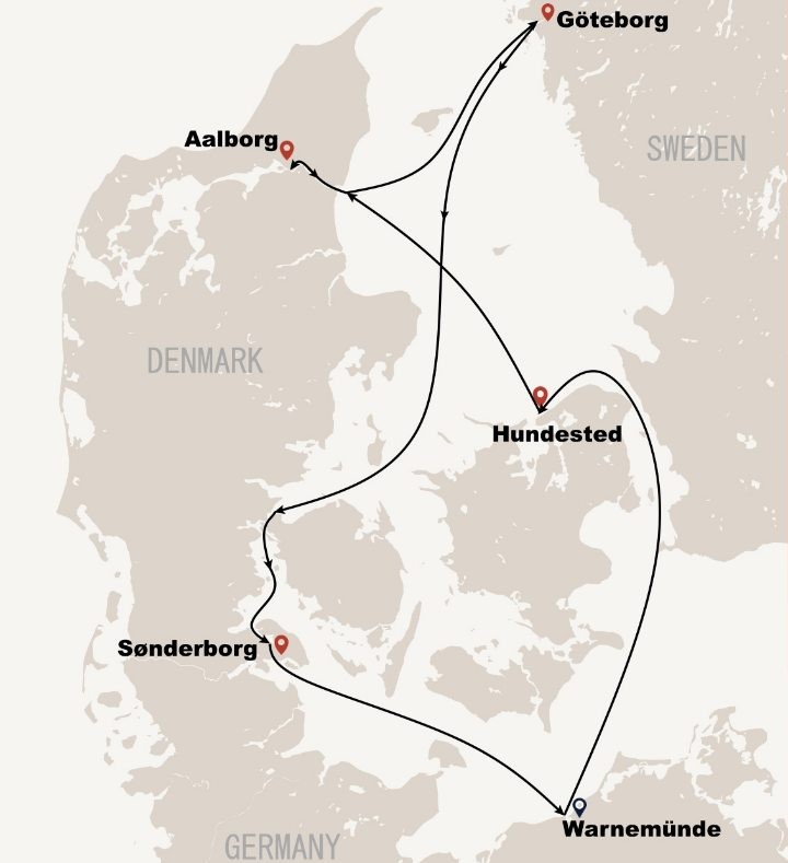 Kattegat Coastal Adventure — route map