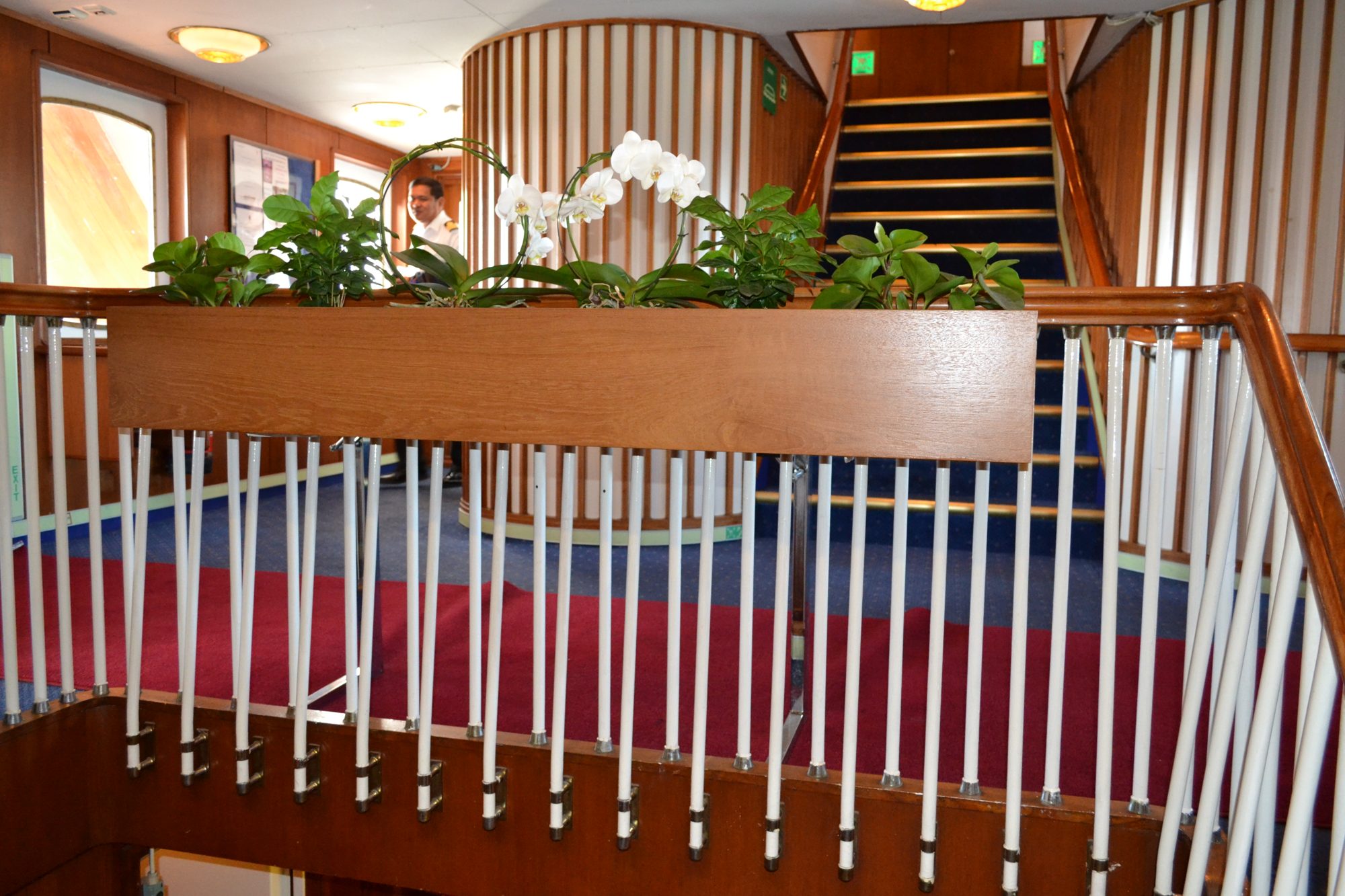 The lobby and stairway