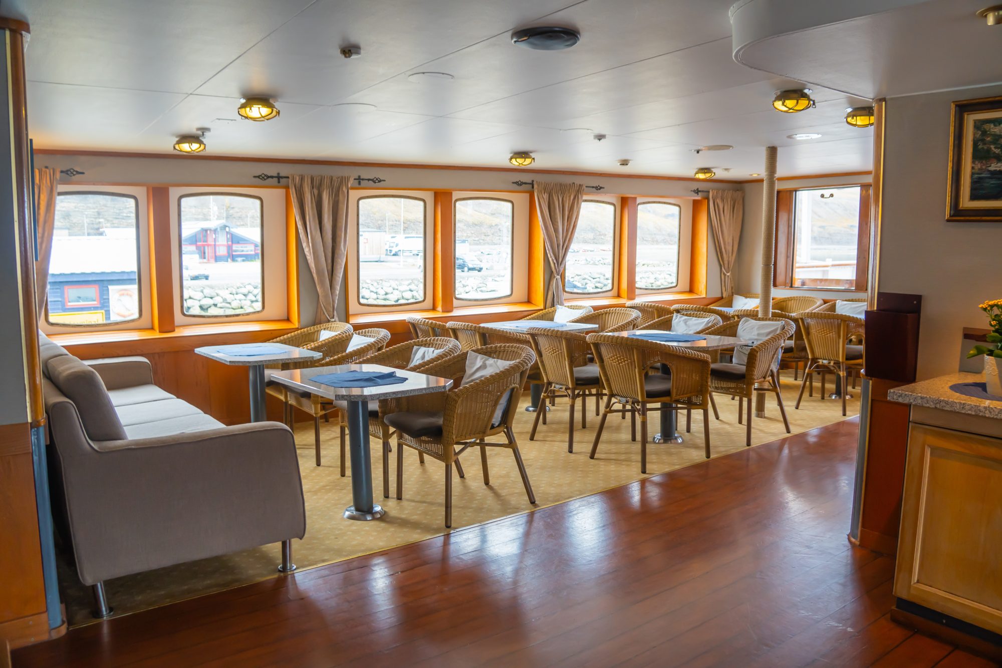 The aft salon