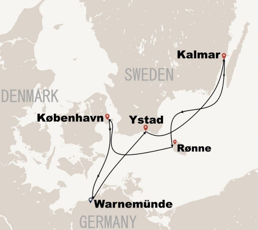 Enchanting Autumn Days in the Baltics — route map